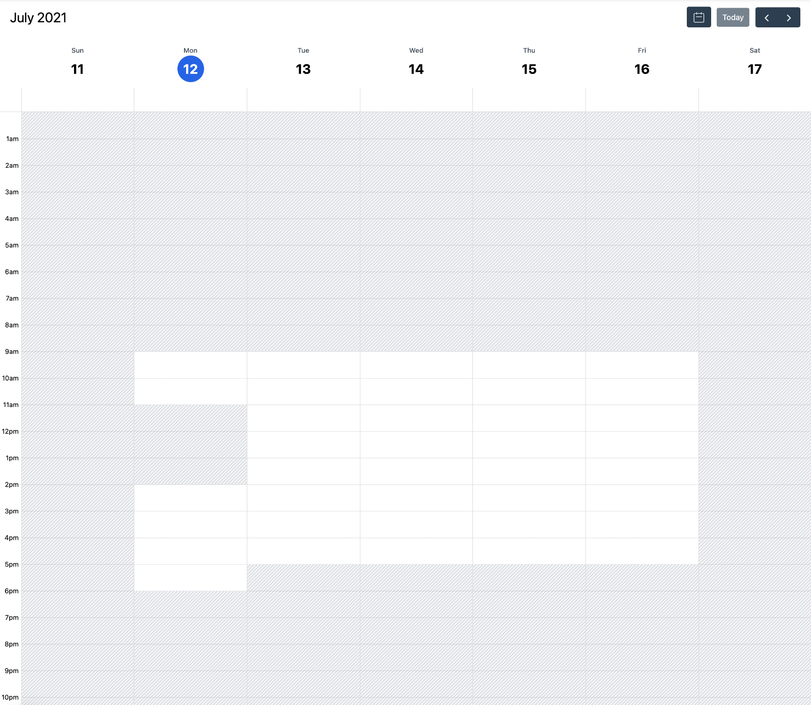 Screenshot 3 for: How to set availability