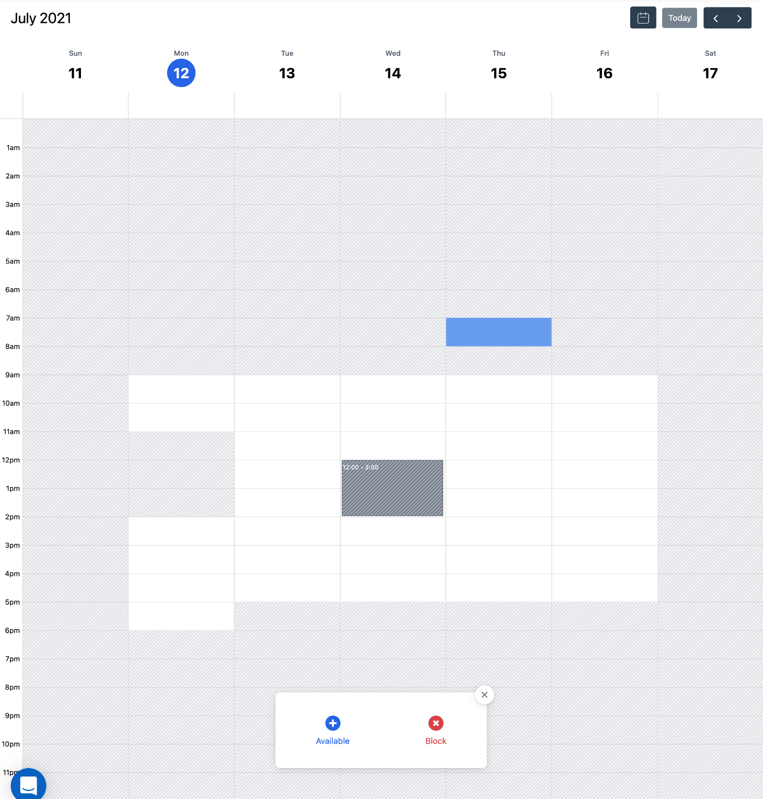 Screenshot 7 for: How to set availability