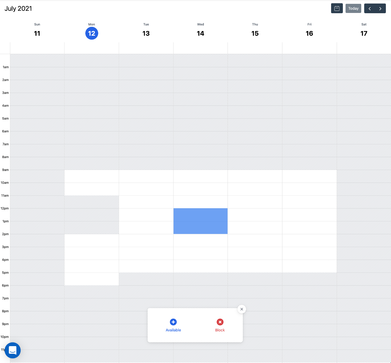 Screenshot 4 for: How to set availability