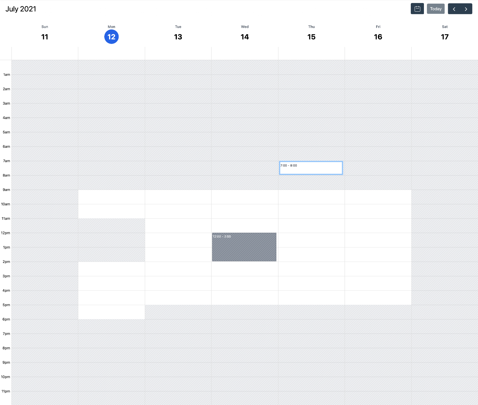 Screenshot 9 for: How to set availability