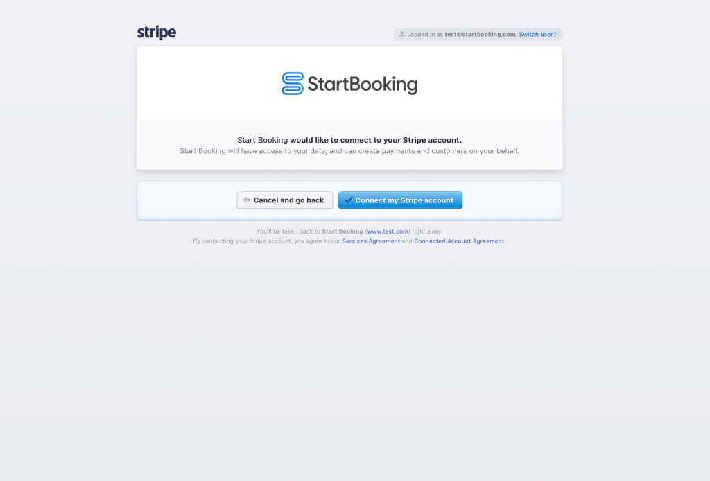 Screenshot 3 for: How to setup Stripe payments for online booking