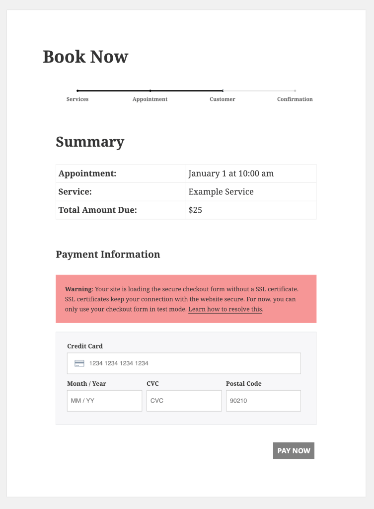 Screenshot 2 for: How to secure your payment form