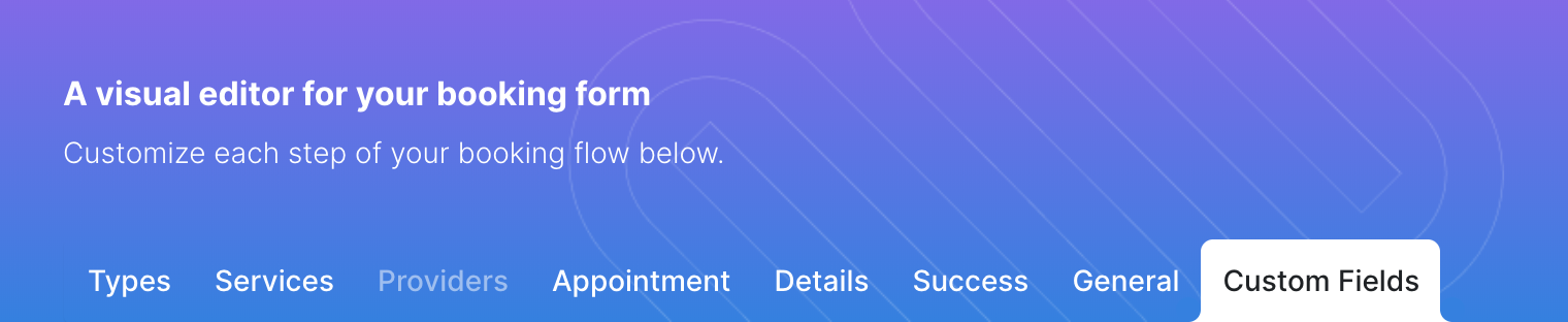 Screenshot 2 for: How to add Custom fields to your form